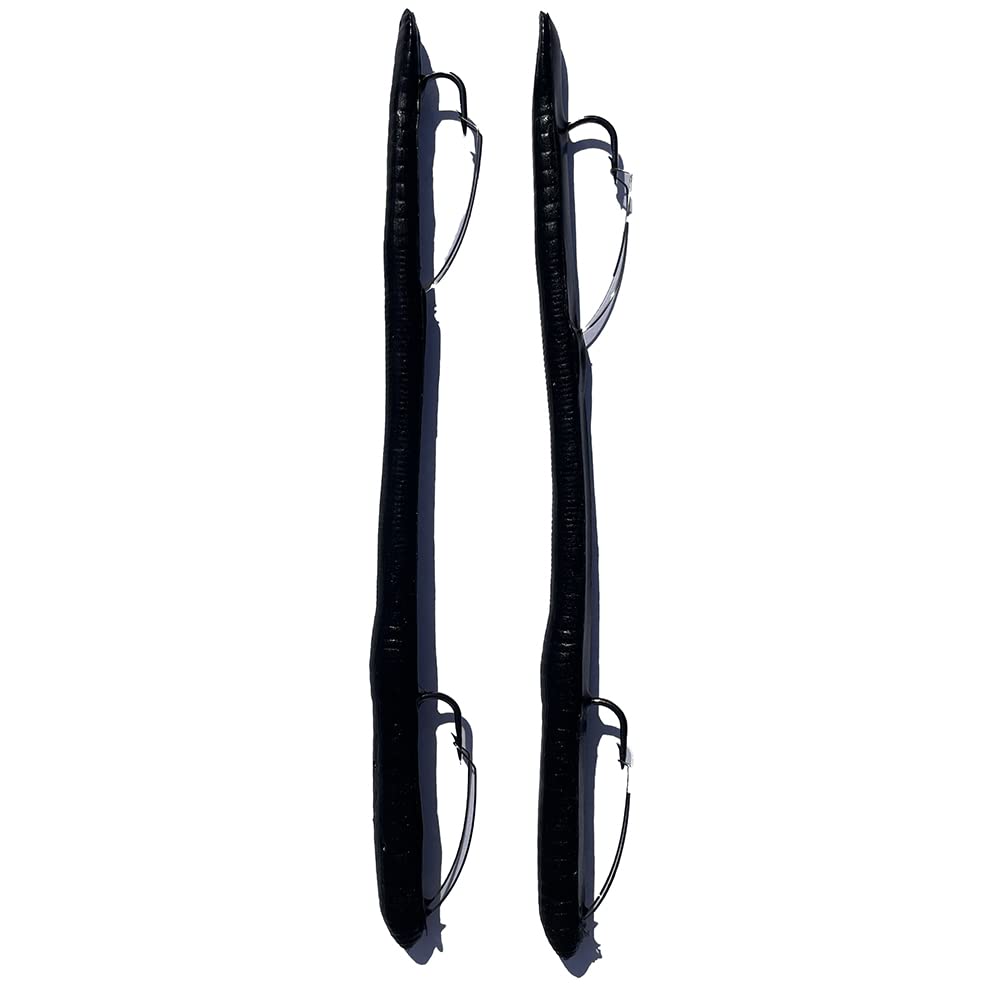 Delong LuresWeedless Pre-Rigged Fishing Lures Bass Set, Pike, and Anything in Between - Made in USA - Extra Durable Soft Plastic Swimbaits for Bass Fishing Lures - 5 PCS Bass Baits and Lures Pack