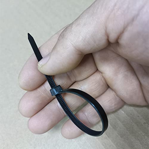 Zip Ties 500 Pcs 4 Inch Cable Zip Ties, Premium Plastic Wire Ties With 40 Lbs Tensile Strength, Uv Resistant Cable Ties, Self-Locking Black Nylon Tie Straps #TOP3