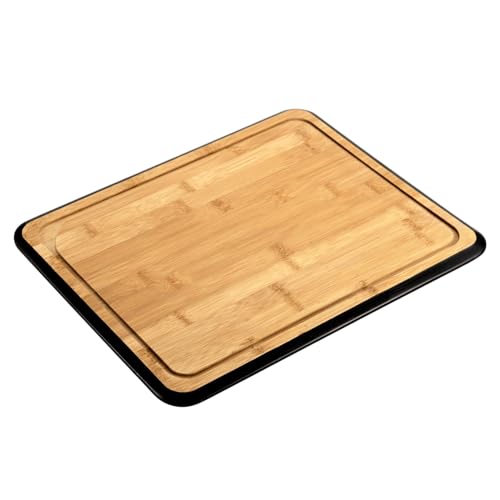 KESPER | Schneidbrett, Material: Bambus, Maße: 40 x 30 x 1,6 cm, Farbe: Braun, Schwarz | 58290