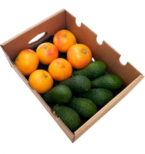 Caja de Aguacates Hass y Pomelos | 4 Kg caja de aguacates frescos y pomelos cultivados en Castellón (España), directos del agricultor, cultivo sostenible sin químicos