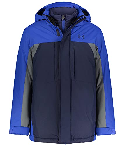 Image of Under Armour Boys Print Westward 3-in-1 Jacket, Removable Quilted Liner & Hood, Windproof & Water Repellant