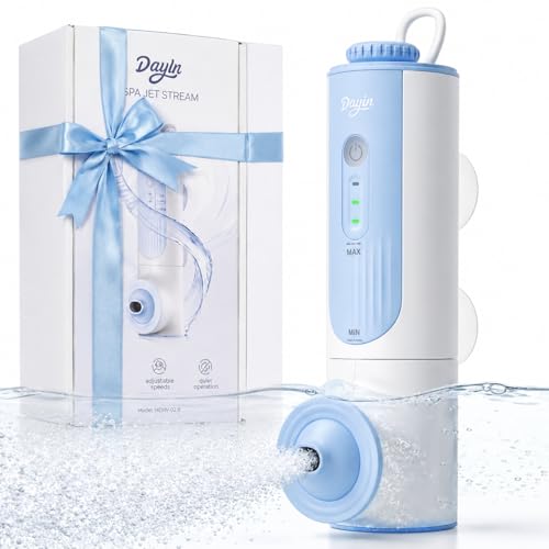 DayIn Bath Jets for Tub Cordless Portable Jet Spa for Bathtub 2-Speed Jet & Bubble Mode Type-C Rechargeable 60+ Min Runtime 360Adjustable Water Flow Bath Accessories for Home Spa Stress Relief
