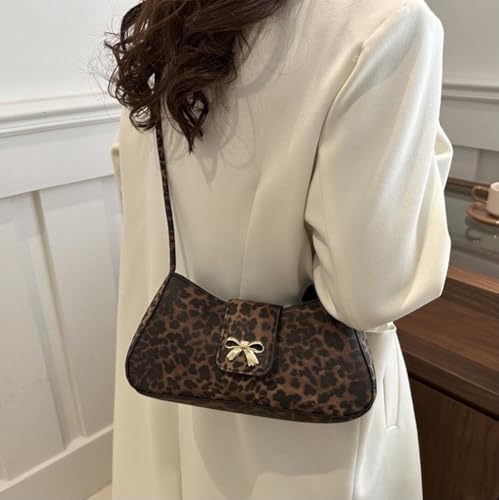 Leopard Y2k Shoulder Bag Crossbody Bags for Women Leopard Purse Going Out Bag Punk Y2k Stuff 2000s2