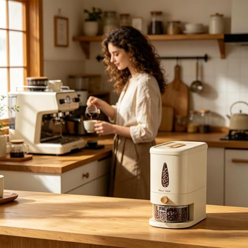 Récipient de rangement pour riz avec joint scellé et distributeur de 5 kg - 3