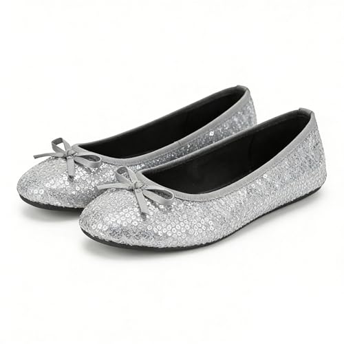Image of Women's Foldable Ballet Flats - Portable Flat Shoes for Travel and Wedding that Fit in Your Purse