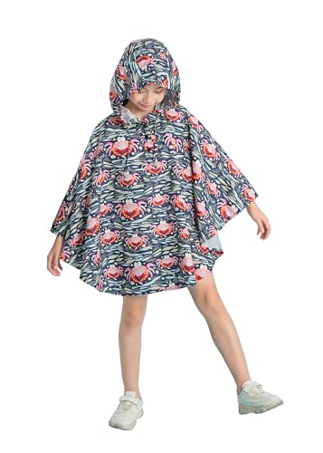 Image of Freesmily Kids Cute Raincoat Waterproof Rain Poncho Jacket Coat for Girls Boys