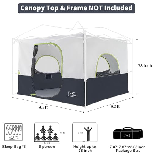 KAMPKEEPER Camping Inner Tent for Pop Up Canopy KK-1010132-INNER TENT の商品画像 2