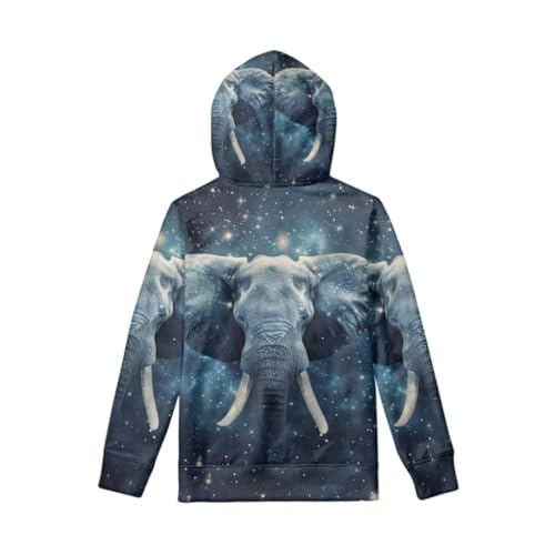 Boys Girls Hooded Sweatshirt Cool Animal Print Long Sleeve Casual Pullover Hoodies2