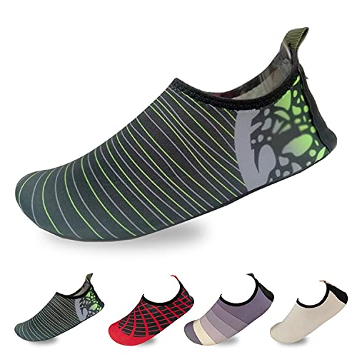 Men’s Flexible Aqua Socks, Swim Shoes, Summer Outdoor Shoes for Water Sports, Pool, Sea, Beach Activities