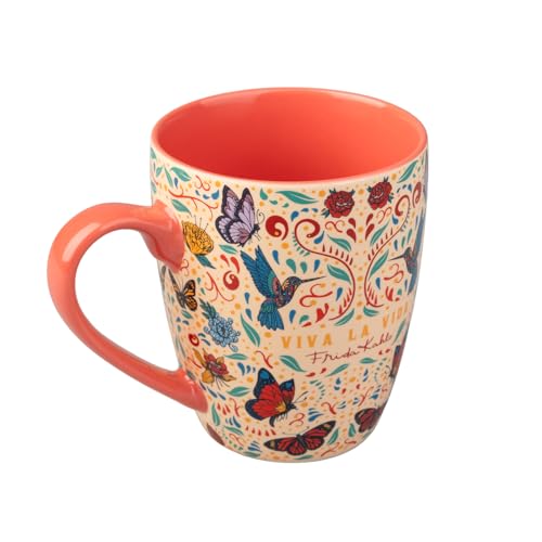 Grupo Erik Taza Frida Kahlo - Tazas de café 350 ml: Tazas desayuno originales para regalar : Regalo Cumpleaños Mujer Amantes del Arte | Cerámica