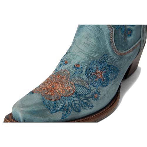 Image of Corral Boots Ld Flowered Embroidery Ankle Boots