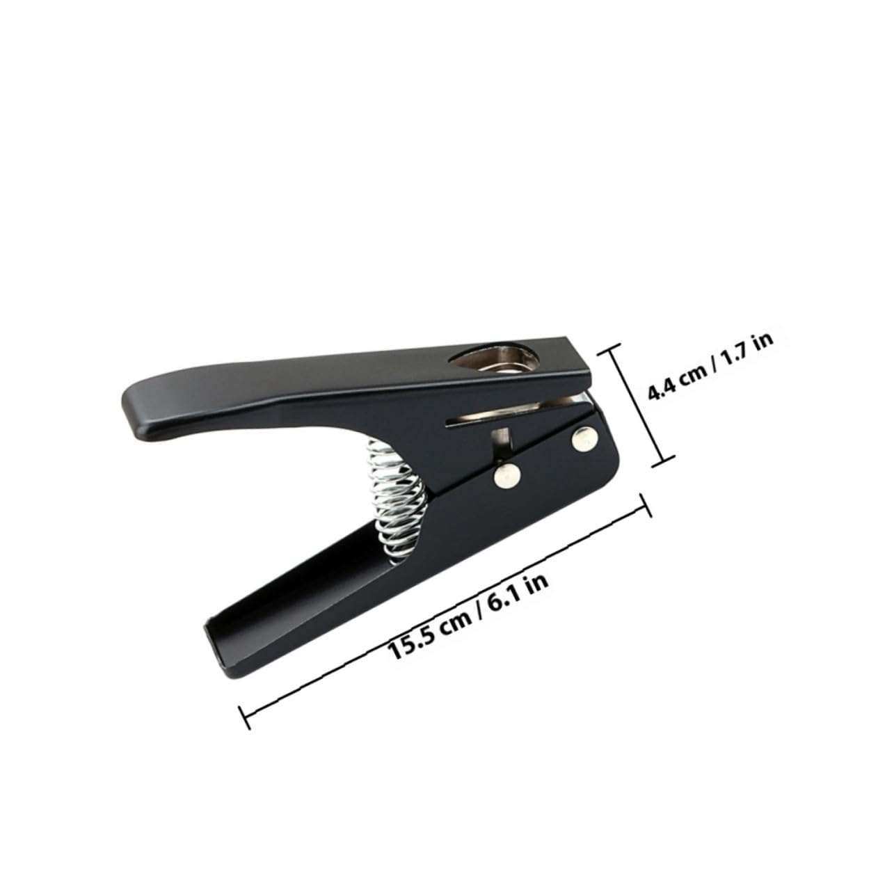 HANABASS Taglierina per Plettro Chitarra Puncher DIY Nero Strumento Portatile per Creare Plettri Precisi per Musicisti e Kit Bass Guitar Maker