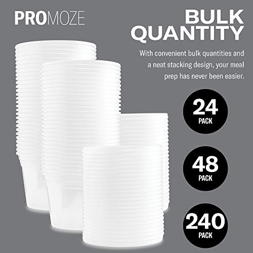 Plastic Deli Food Storage Containers With Leak-Proof Lids 48 Pack, 16 Oz | Microwaveable Airtight Container For Soups, Snacks, Meal Prep, Salad, Ice Cream | Bpa-Free Kitchen & Restaurant Supplies (48) #TOP3