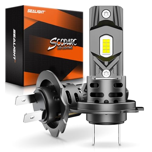 SEALIGHT H7 Bulbs 60000LM for ATVs & Powersports, 2024 Version,