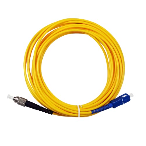 BlueOptics Câble De Brassage Fibre Optique Simplex SC-APC/E2000-APC Monomode 15 Mètres (15 M - 9