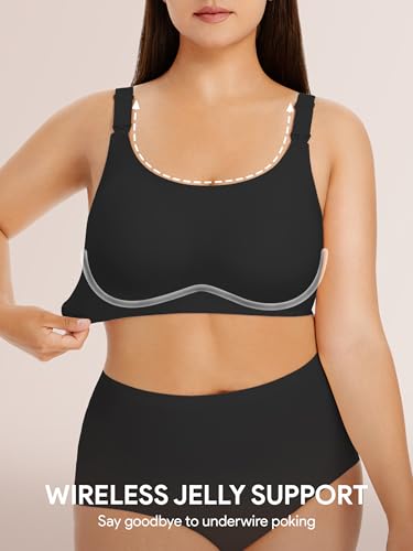 Image of Angelhood Seamless Nursing Bra for Women Wire Free Full Coverage Nursing Bra T-Shirt Bra with Extra Extender