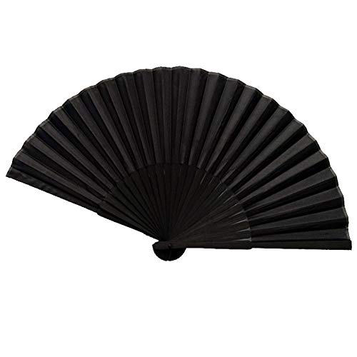 Abanico plegable hecho a mano, abanico plegable de madera de bambú retro abanico de mano abanico plegable grande para eventos de festival regalo decoraciones artesanales estilo chino ventilador de