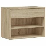 Zapatero Banco Madera Contrachapada Roble Sonoma 60x30x45 cm