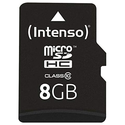 Intenso microSDHC 8GB Class 10 Speicherkarte inkl. SD-Adapter Cover