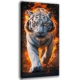 Diamond Painting Animal, Pintura de Diamante Kit Manualidades Adultos, 5D DIY Round Full Drill Cristal Diamond Painting Adultos Tigre (4) Dibujos con Diamantes, Decoracion Hogar Regalo 90x180cm 0C-59