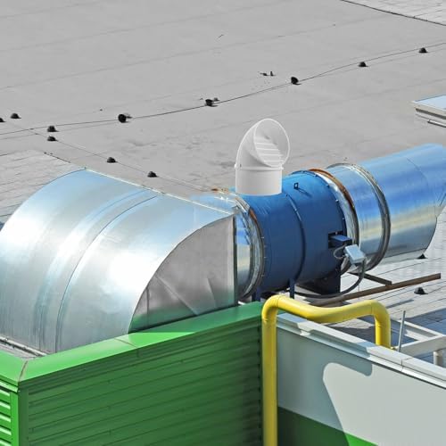 Uonlytech Outdoor PVC Exhaust Vent Cover Windproof Design for Kitchen Ventilation and Roof Ventilation with Easy Installation and Sleek Minimalist Style - 4