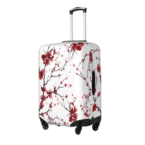 Japan Cherry Blossoms Flowers Travel Luggage Cover Elastic Suitcase Covers Washable Anti Scratch Luggage Dust Covers Protector, Fits 29-32 inch Luggage, XL2