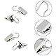 60 Stück Edelstahl-Vorhang-Clips, Metall-Aufhängehaken, kleine Duschvorhang-Haken, Aufhänger für Vorhänge, Fotos, Schlafzimmer, Heimdekoration, Outdoor, Party, Drahthalter, Kunsthandwerk