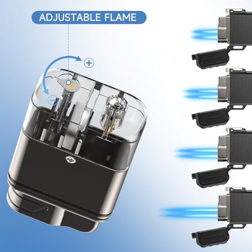 Encendedor Soplete Mini Dual Llama Recargable Butano miniatura 4