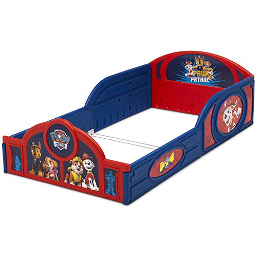 Delta Children - PAW Patrol Plastic Sleep and Play Toddler Bed with Attached Guardrails - image 9