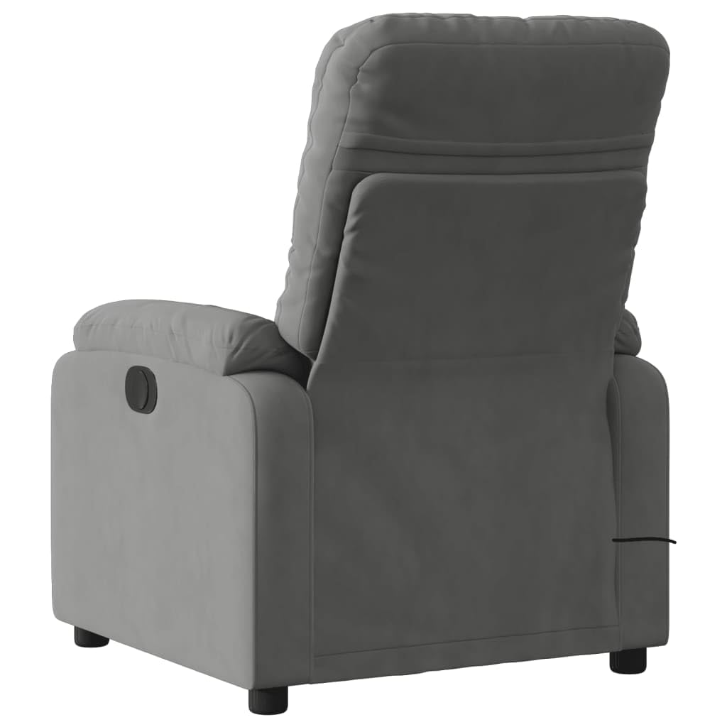Sillón reclinable de Masaje Tela de Microfibra Gris Oscuro, Sillón De Relax, Sillon Masaje Relax, Sillon Relax Electrico, Hogar Sillon Relax, Sillones Comodos, Sofa Tantra - 373458