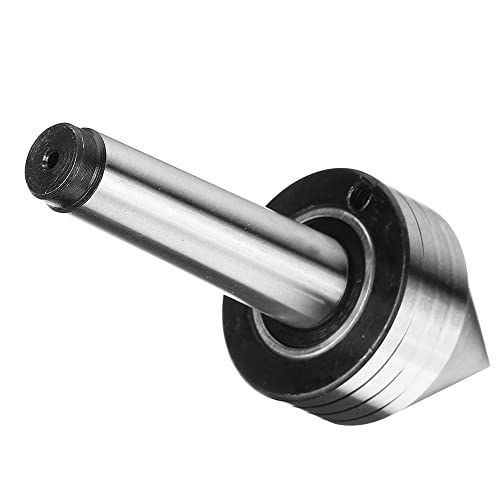 MT2 Live Tailstock Center, Heavy Duty Bearing Tailstock Lathe Center, Woodworking Tapered Turn Center, Metal Wood Lathe Turning Tool