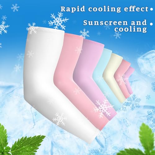 Image of Boao 10 Pcs UV Arm Sleeves Tattoo Cover | UV Sun Protection for Outdoor Activities, Stretchy Breathable Arm Sleeves, Cooling Compression for Sports Cycling Running
