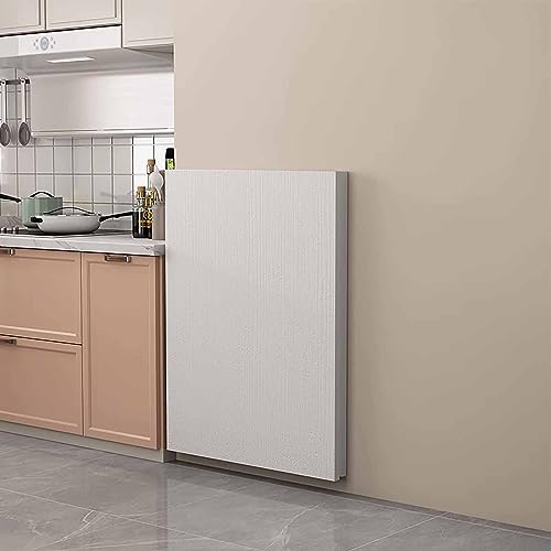 Bureau mural pliable robuste de 80 cm, table suspendue noire aux finitions soignées