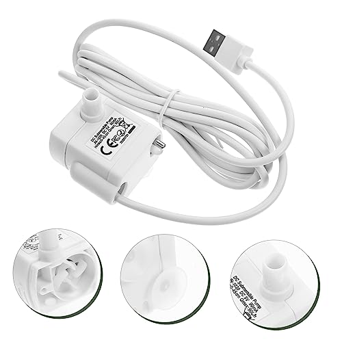 Bomba de fuente para agua de gato ajustable y sumergible miniatura 3