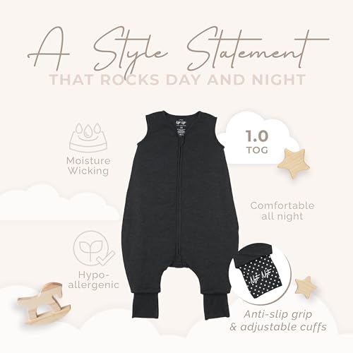 Image of Sleeveless Soft Baby & Toddler Sleeping Sack, Breathable with Adjustable Feet Cuffs & Anti-Slip Grip