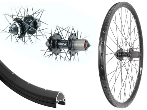 Aggro-X 24 Zoll Hinterrad Disk Hohlkammer schwarz Laufrad 6-Loch schwarz...