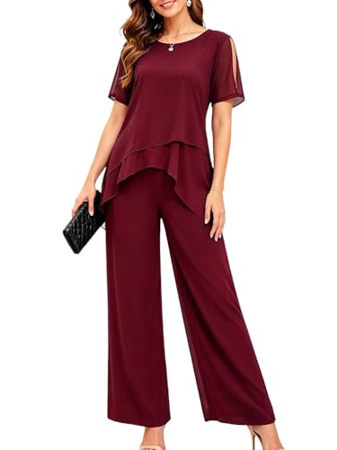 Ensemble femme chic et elegant tailleurs-pantalons couleur unie soirée