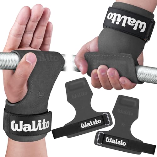Image of Weight Lifting Wrist Strap,Double Layer Leather Wrist Wraps with Neoprene Padding for Weightlifting & Deadlifts - Adjustable Gym Straps for Men & Women