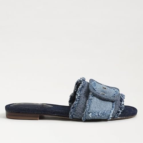 Image of ZJGZF Raffia Sandals for Women Buckle Straw flats Woven Braided Rattan Slides Summer Beach Sandals Comfort Cute Shoes