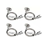  YIUWLMN Lot de 4 disques pour panneaux lumineux LED - Fixation au plafond - Pour galerie - Grand système de suspension - Fil en acier inoxydable - Convient pour accrocher des projets artistiques