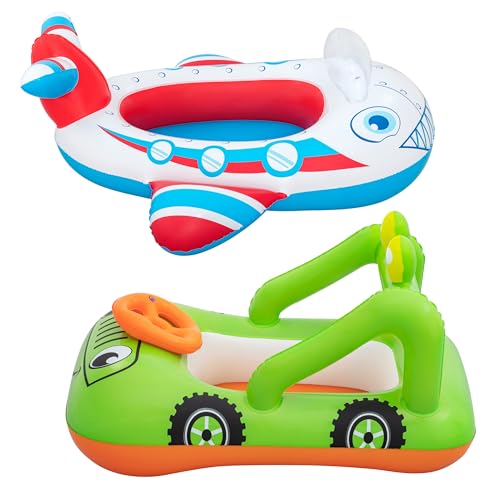Bestway Lil’ Navigator Aufblasbares Auto oder Flugzeug für Kinder, sortiert