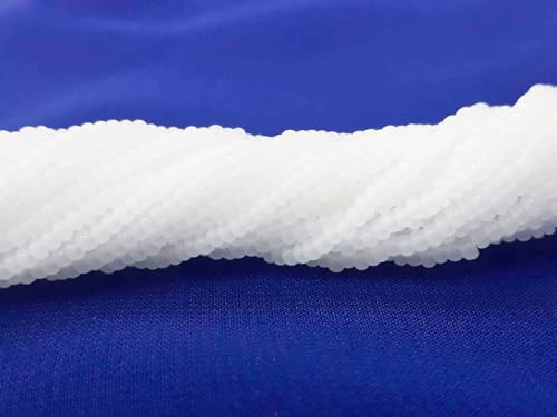 Perlin 2 mm Seed Beads Glass Beads Indian Beads Seed Beads Pony Beads Preciosa Ornela Czech 11/0 on Multiple Strands 9000 Pieces (Snow White Transparent) - Image 3
