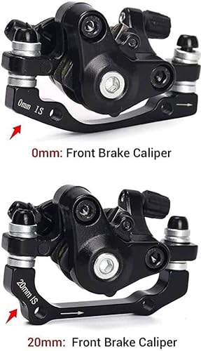 Image of Bicycle Mechanical Disc Brake Set | Front & Rear Disc Brake Calipers with Stainless Steel Rotors | High-Power Braking for MTB, Road & Hybrid Bikes | set of 2