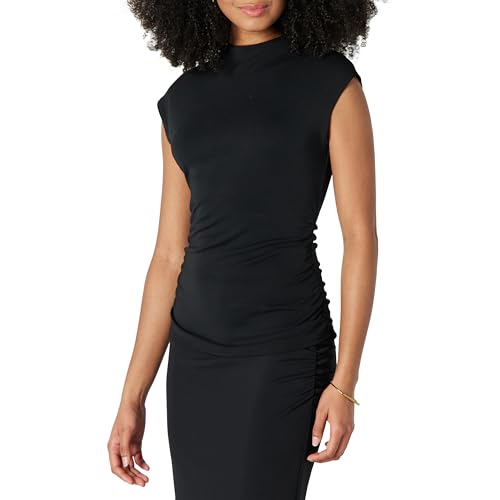 cap sleeve matte jersey ruched side dress Amazon Essentials Women's Slim-Fit Extended-Sleeve Top with Mock Neck, Black, XX-Small : Clothing, Shoes & Jewelry Waist:31 gunnhildchiokoxchioko.martine Dressing difference ?? : A richly embroidered yoke