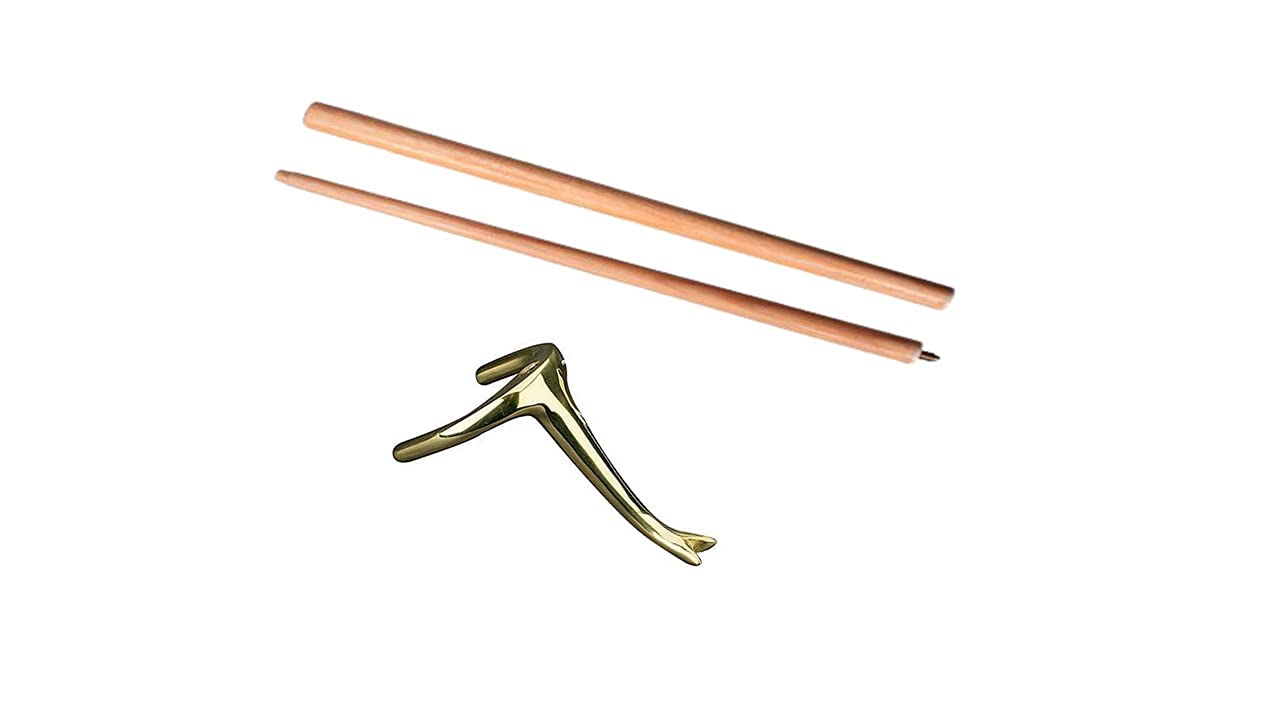 JBB Snooker and Billiard Half Joint Rest Cue Stick with Swan Brass-image-25