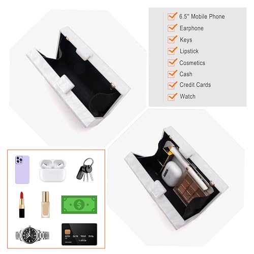 Image of Clutch Bag for Women Evening Bag with Detachable Chain Strap Gala Balls Purse for Wedding Cockatail