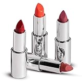 indigo & iris Matte Lipstick Set - 4 Colors for All Skin Tones - Hydrating, Long Lasting Lipstick - Smudge & Transfer Proof with Velvet Soft Texture. Vegan, Non-Cruelty, Lip Makeup for Older Women