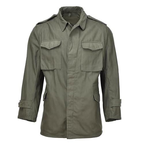 Chaqueta de campo militar griega M65 de tipo estadounidense, uniforme del ejército verde oliva, Verde -Oliva, S Long