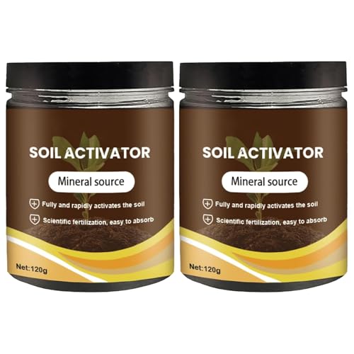 2Pcs Soil Activators Organic Soil Activators and Plant Fertilizers Soil Pro Activator Water-Soluble Formula for Optimal Nutrient Uptake Promoting Plant Rooting 120g