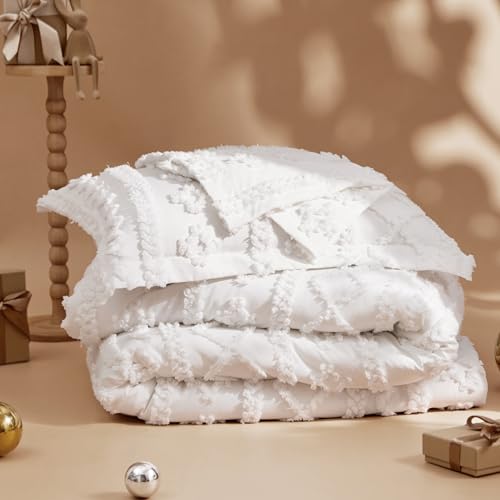 Bedsure Tufted Boho Comforter Set Queen Size thumb #1